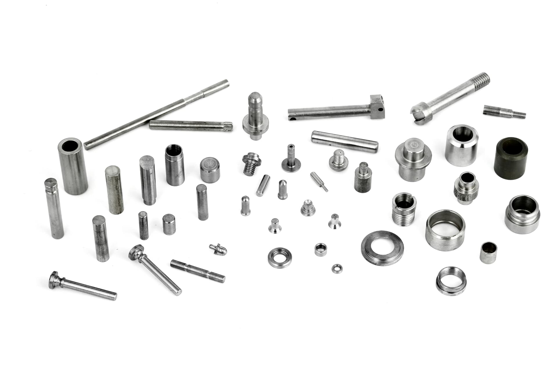 Small precision machined pins, bushings and shafts from 1 mm upwards produced by HEPTEKNIK